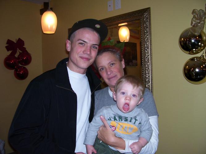 Kyle with Aunt Colleen and her son David 12/2/06